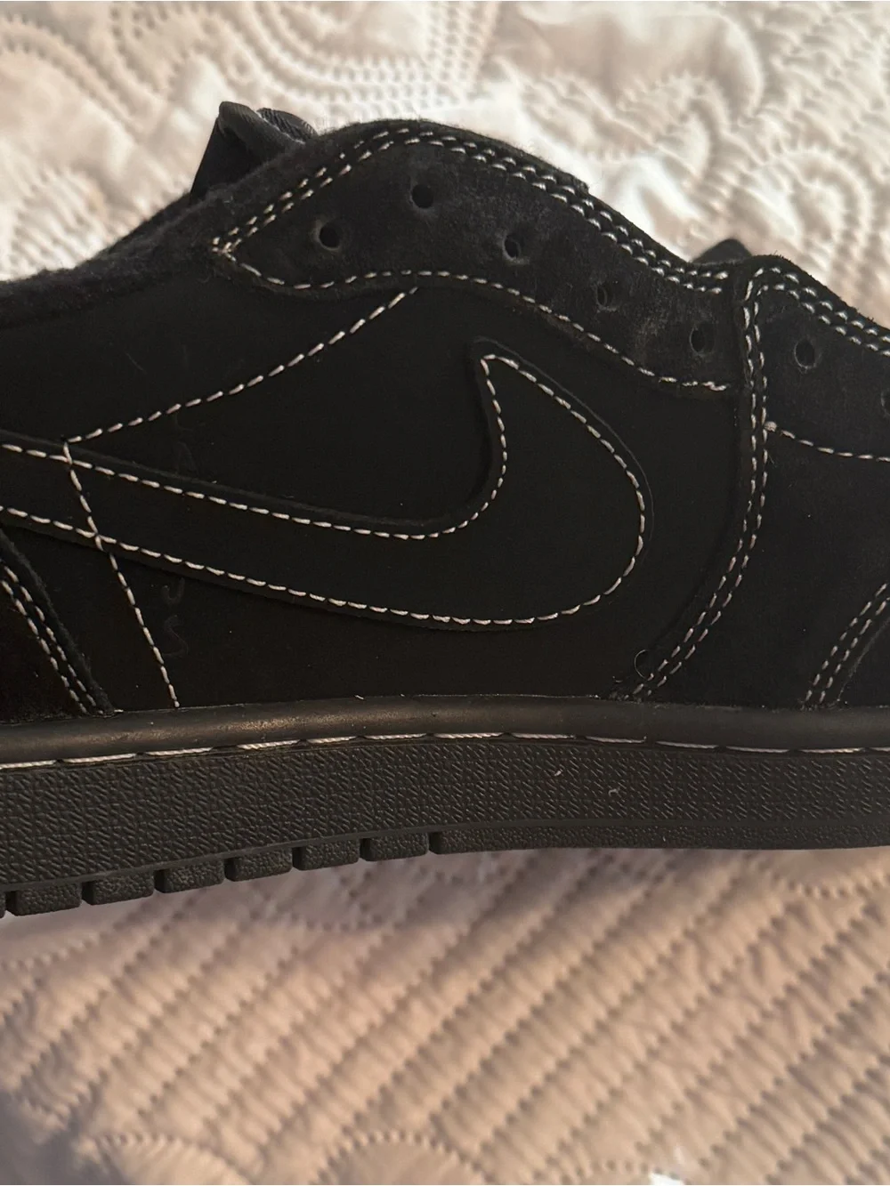 Nike Black Travis Scott Air Jordan 1 Low Sneakers - Men’s 9.5